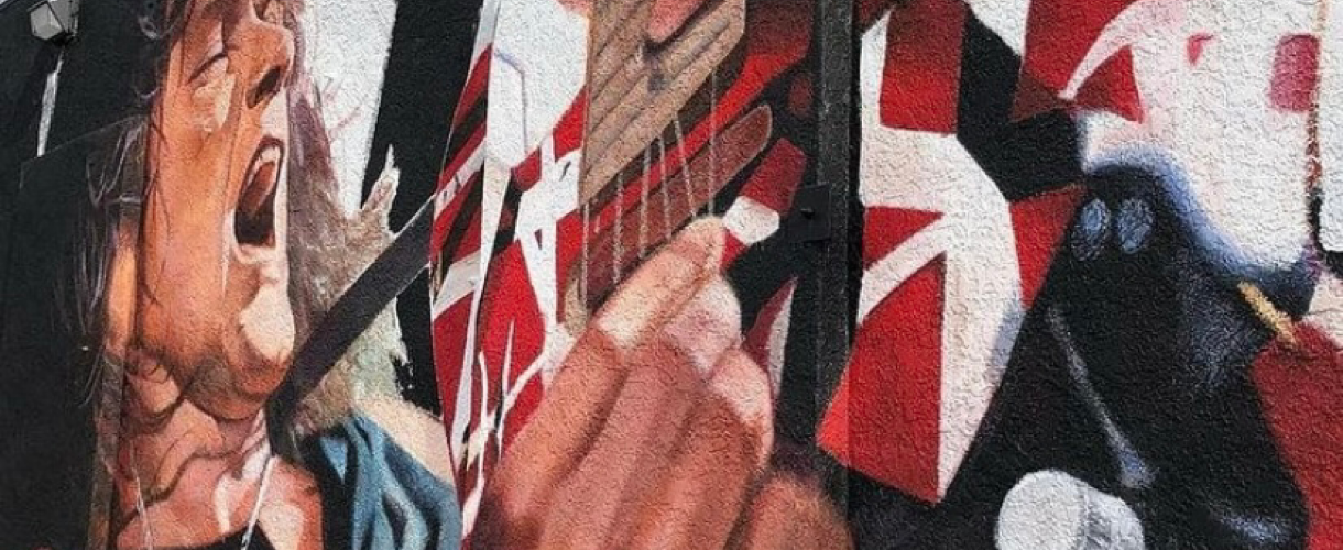 Eddie Van Halen immortalisé au Guitar Center