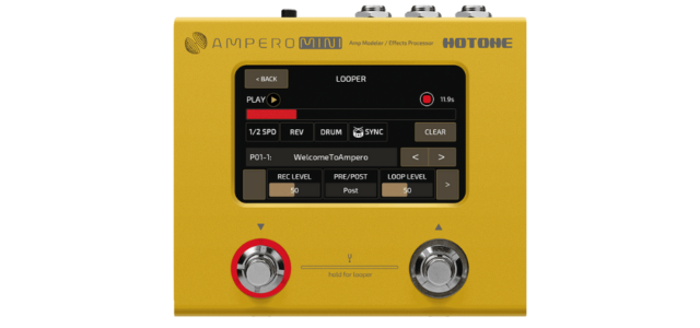 ギター Hotone Ampero Mini Hotone Ampero Mini Purple Taro Simulation modélisation ampli guitare