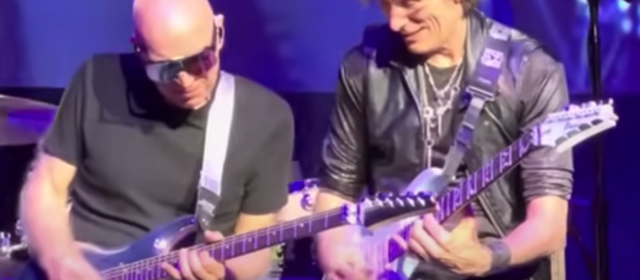 Joe Satriani et Steve Vai jamment sur Enter Sandman
